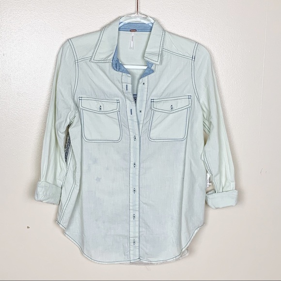 NWT Free People Embroidered Bandana Bandit Top XS - Picture 4 of 7